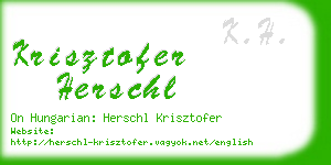 krisztofer herschl business card